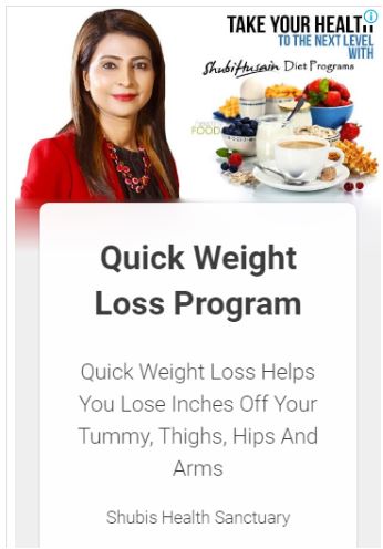 Shubi Husain's Online Weight Loss